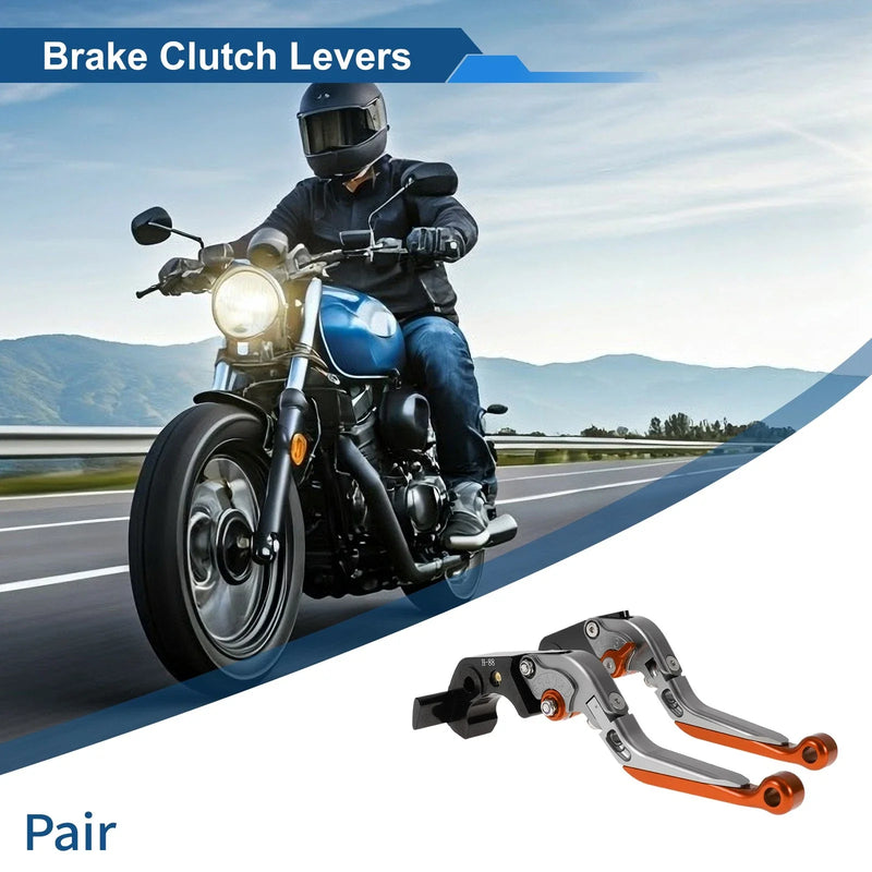Kawasaki ZX-14R Titanium Orange Adjustable Brake Clutch Levers