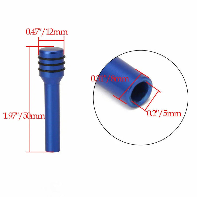 4 x Blue Car Interior Door Lock Knob Pull Pins Covers