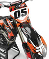 KTM SXF DIGGER Style Custom Graphics Kit Stickers (2019-2020)