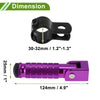 Honda, Suzuki, Yamaha - Rear Brake Pedal - Purple Motorcycle Foot Pegs