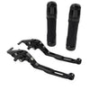Yamaha XMAX 125 250 300 400 Black Brake Clutch Lever Handlebar Grip Set