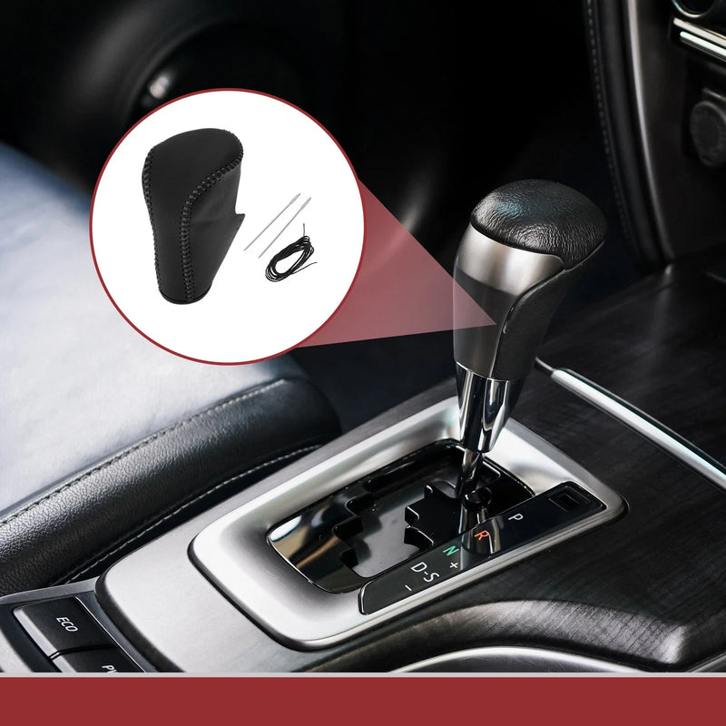 Honda Accord 2008-2012 Black Leather Car Gear Shift Knob Cover