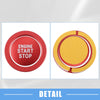 Lexus IS ES RX GS NX - Aluminum Red Ignition Button Sticker