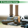 Motorcycle TPU Clear Brown 7/8 22mm Hand Grips Cover Kit