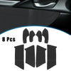 Honda Civic (2016-2020) Black 8 Pcs Door Panel Armrest Protector Covers