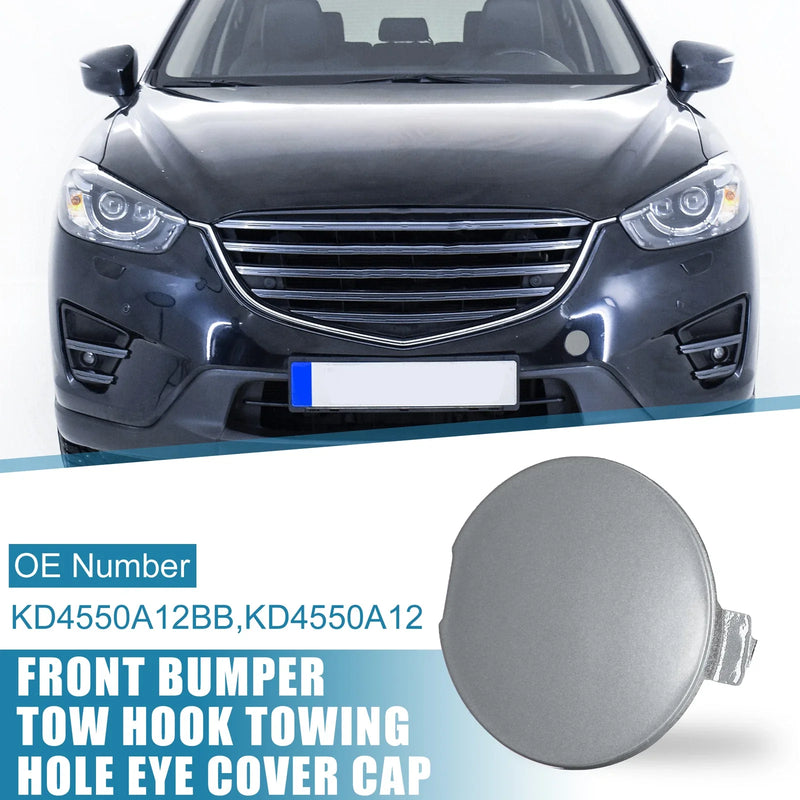 Mazda CX-5 (2013-2016) Silver Tone Front Bumper Tow Hook Cover