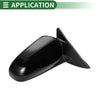 Toyota Camry Right Door Mirror / Manual Folding Gloss Black