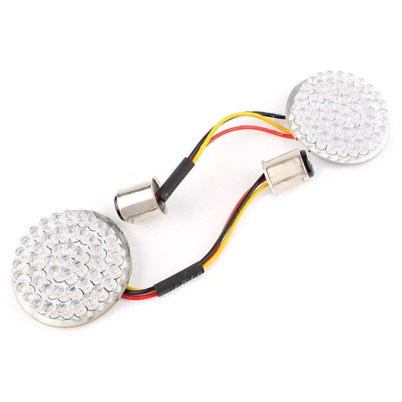 Harley Softail Dyna Touring Red LED Turn Signal Light Bulb Pair