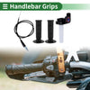 7/8 22mm Motorcycle Hand Grips Rubber Black Checkered Pattern
