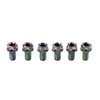 Motorcycle Bicycle 6pcs M6x40mm Titanium Torx Head Flange Bolts