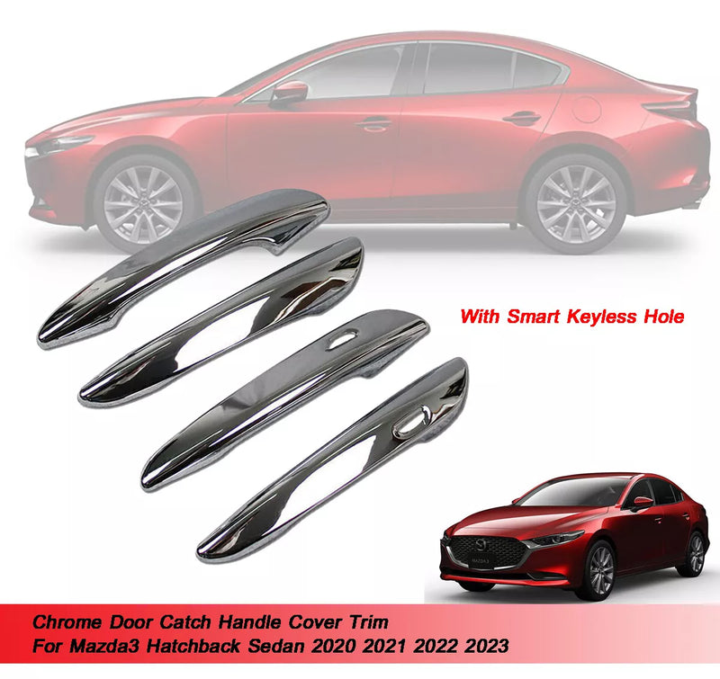 Mazda3 Door Catch Handle Cover Trim Chrome (2020-2023)
