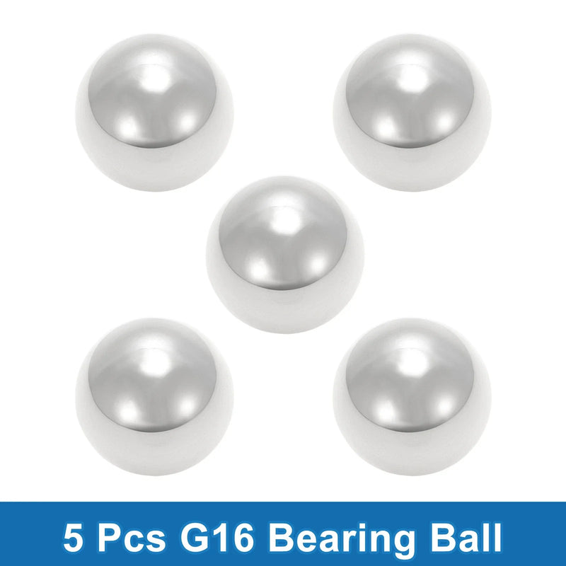 20mm Bearing Ball Steel G16 Precision Silver Tone 5 x Pcs