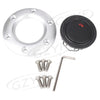 Universal Car 13" Racing Steering Wheel Leather PVC w/ Horn Button