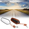 Rear View Mirrors M8/M10 Orange Aluminum Alloy Plastic 1 Set