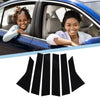 Honda Accord Sedan (2018-2022) Black 6 x Car Pillar Window Trim Covers