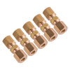 3 / 16" OD Tubing 5 x Brass Brake Line Compression Fittings