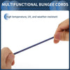 Travel 10 x Blue Adjustable Mini Rope Luggage Bungee Cords 25cm
