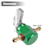 Motorcycle Go Kart Aluminum Alloy Green Fuel Tap Petcock Valve Switch 6mm