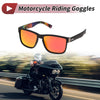 Motorcycle Goggles 1 Pc Riding Goggles Red Lens Black Frame Cycling Sunglasses