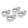 Harley 1" Handlebar 4X Chrome Brake Clutch Cable Wire Clamp Clip