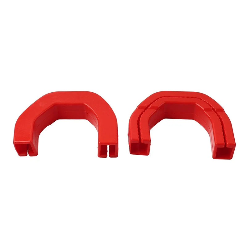 Dodge Ram 1500 2 x Red Front Tow Hook Hitch Covers (2019-2024)