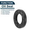 Oil Seal 27x47x7mm Black Rotary Shaft Seal NBR Rubber 5Pcs