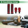 Universal Motorcycle 7/8" 22mm / 1 Set / Hand Grips Rubber Red