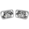2 x Reflective Lenses 200mm x 142mm Headlight H4 Conversion + Park MakeModel