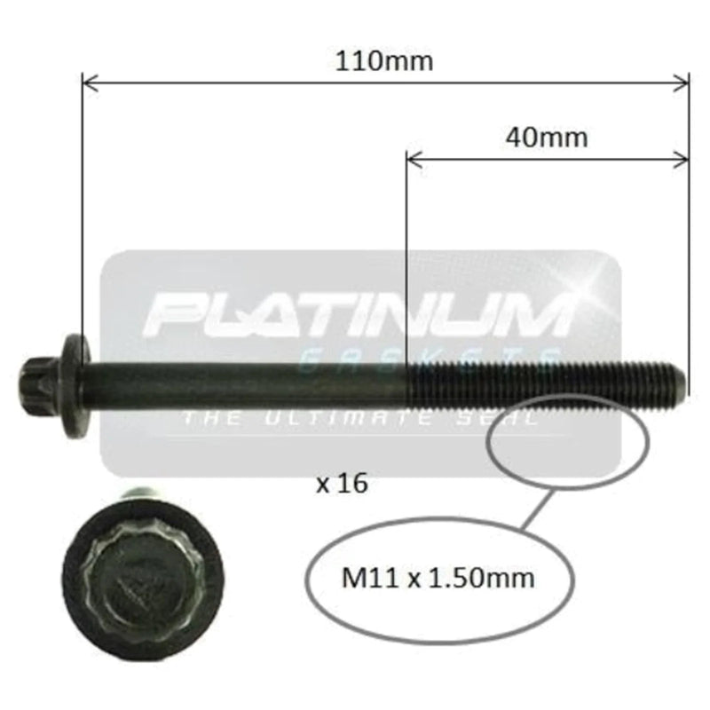 Toyota Camry Engine Head Bolt Set (1997–2006)