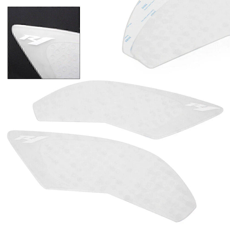 Yamaha YZF-R1 White Gas Tank Traction Side Pad Knee Grip Decal (2015-2017)