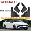 Hyundai Elantra Sedan 4 x Mud Flaps Splash Guards Mudguard (2024–2024)
