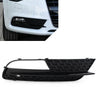 Audi A5 Black ABS Front Bumper Fog Light Grille Cover (2012-2016)