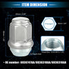 Jeep Wrangler, Liberty, Dodge Challenger 10 x Wheel Lug Nuts (No. 6036747AA)
