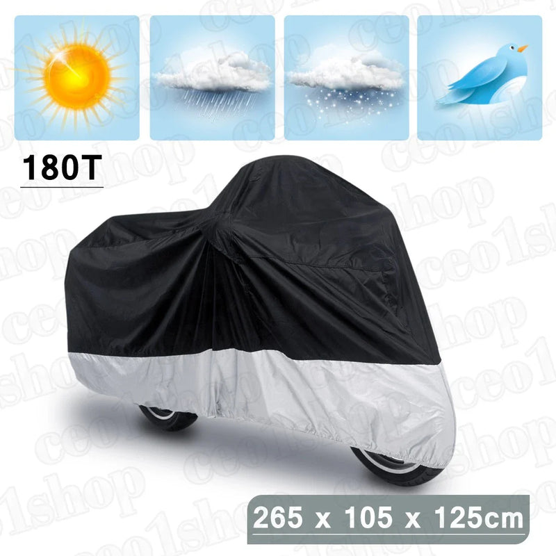 Harley-Davidson Dyna Glide Black Silver Motorcycle Cover