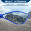 Motorcycle M8/M10 Rear View Mirrors Prismatic Blue Aluminum Alloy