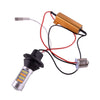 42-LED Dual Color Switchback White-Amber 1156 P21W DRL Driving Light Bulbs 2 pcs