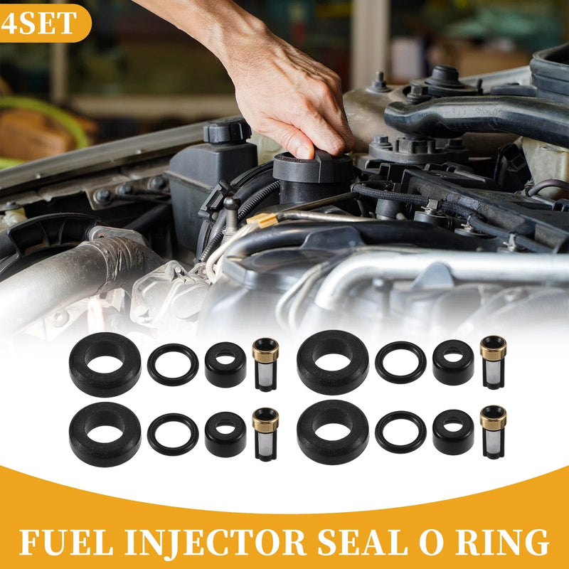Toyota L4 1.8L 4 x Fuel Injector O Rings (2000-2005)