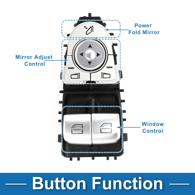 Mercedes-Benz Metris Front Driver Side Power Window Switch (2017)