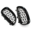 BMW E60 5 Series Gloss Black Diamond Meteor Front Kidney Grill (2003-2009)