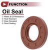 Make Model Oil Seal 2 x 20x40x5mm Brown Rotary Shaft Seal FKM Rubber