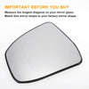 Ford Focus Left Side White Heated Mirror Glass (2008-2018)