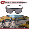 Motorcycle Riding Goggles Black Lens Black & Orange Triacetyl Cellulos TR90