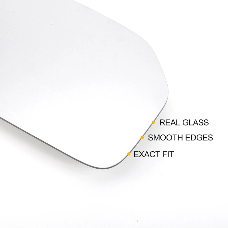 Peugeot 106 Right Side White Mirror Glass w/ Back (1991-2004)