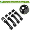 Ford Bronco Carbon Fiber Black Exterior Door Handle Cover Trim (2021-2025)