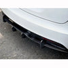 Tesla Model S 2021-2023 2022 100% DRY Carbon Fiber Rear Bumper Diffuser Lip