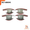 Mitsubishi Triton Ute 4PC Matte Black Door Handle Insert Cup Bowl (15-23)