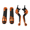 Honda CB1100 CB1300 Orange Extendable Brake Clutch Lever Grip Set (2013-2023)