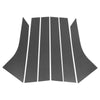 Ford Focus (2008-2011) Carbon Fiber Black 6pcs Door Pillar Window Trim