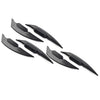 Universal Models Black Motorcycle Fairing Winglets Side Spoiler Deflectors