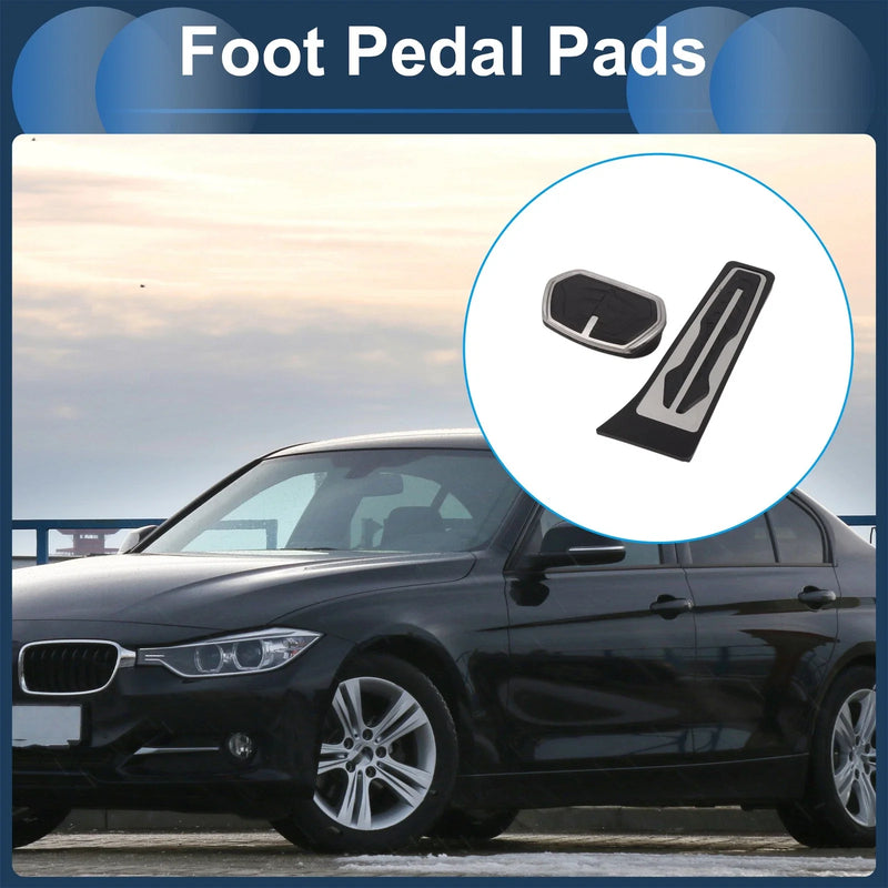 BMW X1 (F48) Silver Tone Foot Pedal Covers (2016-2022)